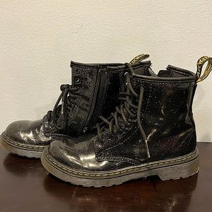 Dr. Martens black glitter boots size 3 steal!!!!!